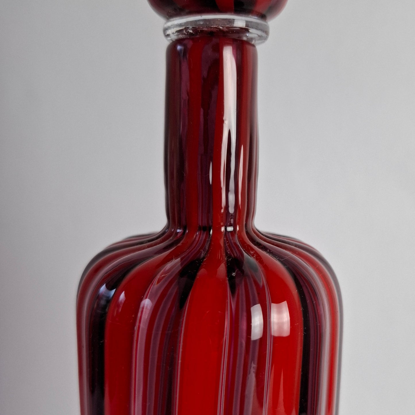 Decanter by Venini, Murano, Italy. 1950s.