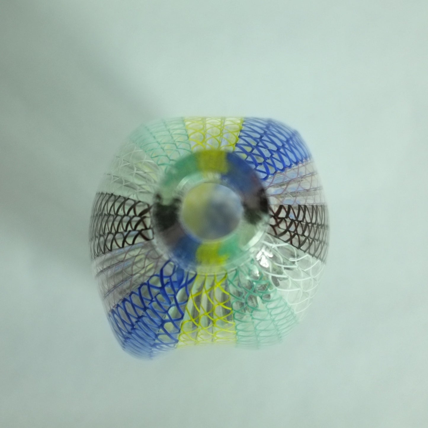 Rare bottle vase designed by Dino Martens for Aureliano Toso, Murano, Italy. 1957.