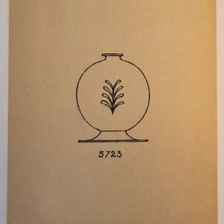 Rare vase with palm leaf motif by Carlo Scarpa for MVM Cappellin, Murano, Venice. 1927.