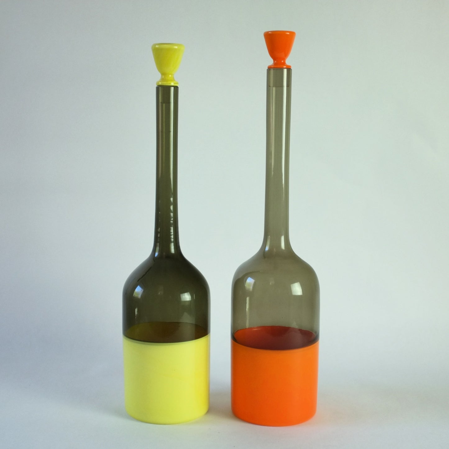 Flasche und Stopfen von Gio Ponti für Venini, Italien. 1956.