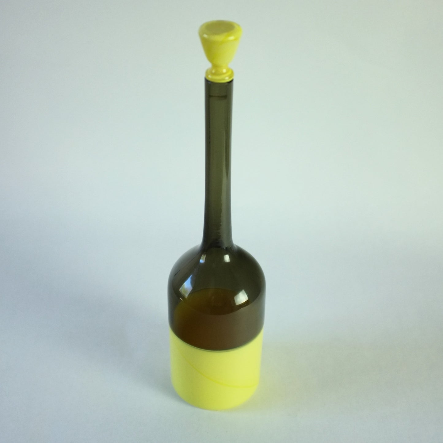 Flasche und Stopfen von Gio Ponti für Venini, Italien. 1956.