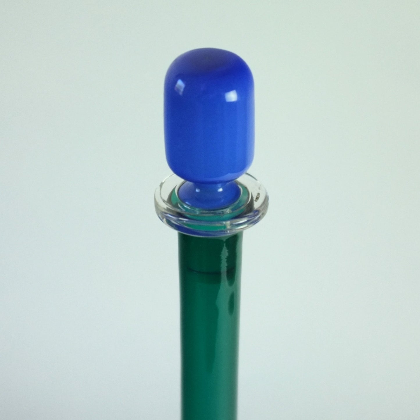 Bottle and stopper by Gio Ponti for Venini, Italy. 1956.