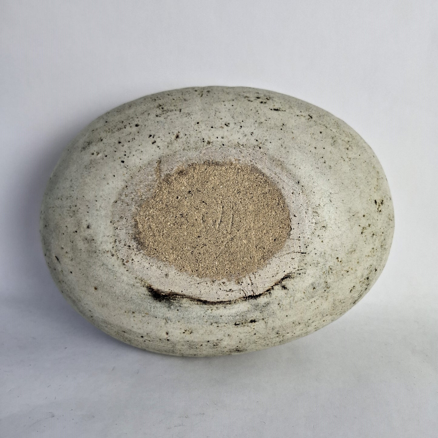 Stoneware pebble by Alan Wallwork, own studio. England. 1970s/80s.