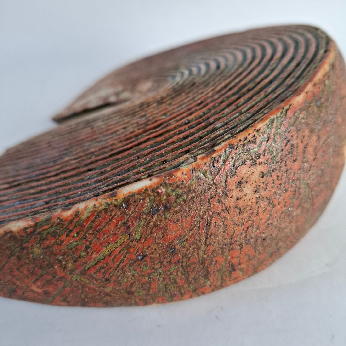 Slice form vase by Alan Wallwork, own studio. England. 2000s.