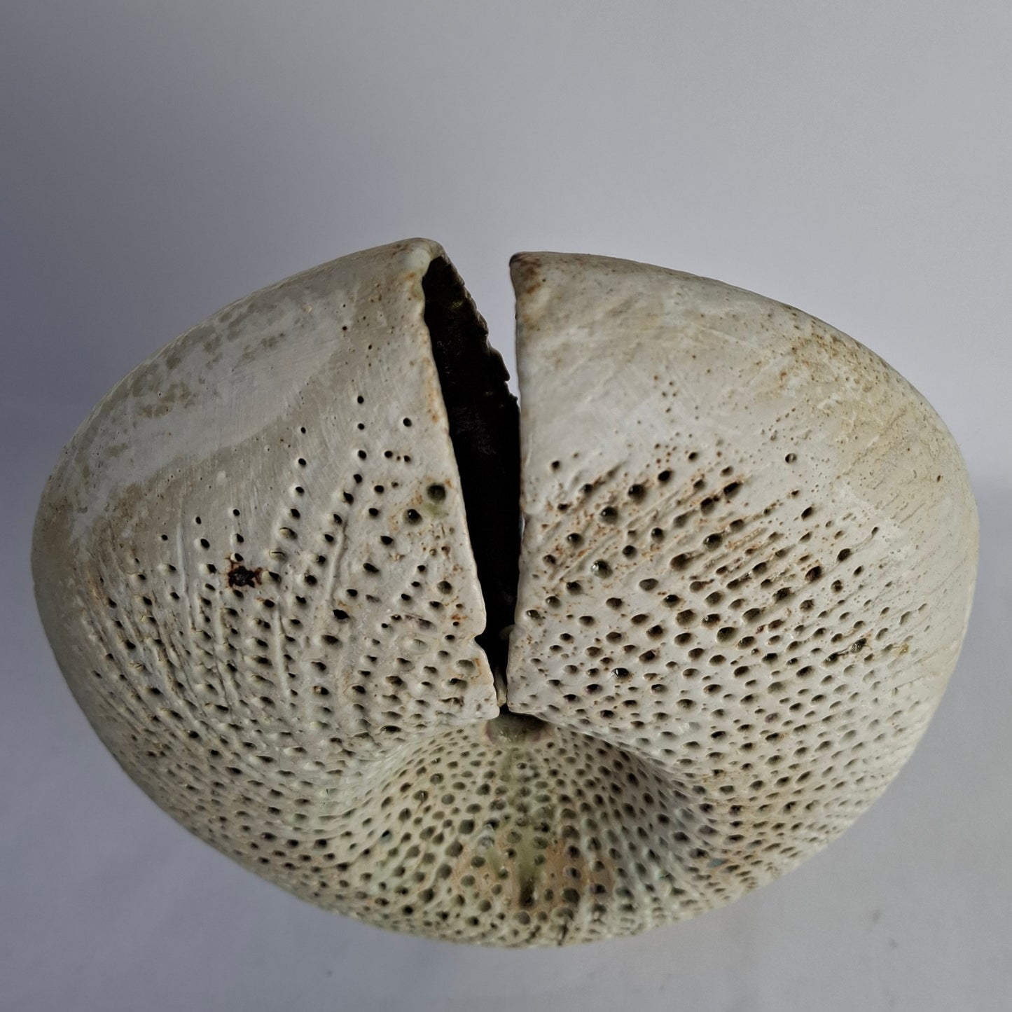 Split form vase by Alan Wallwork, own studio, England. 2000s.