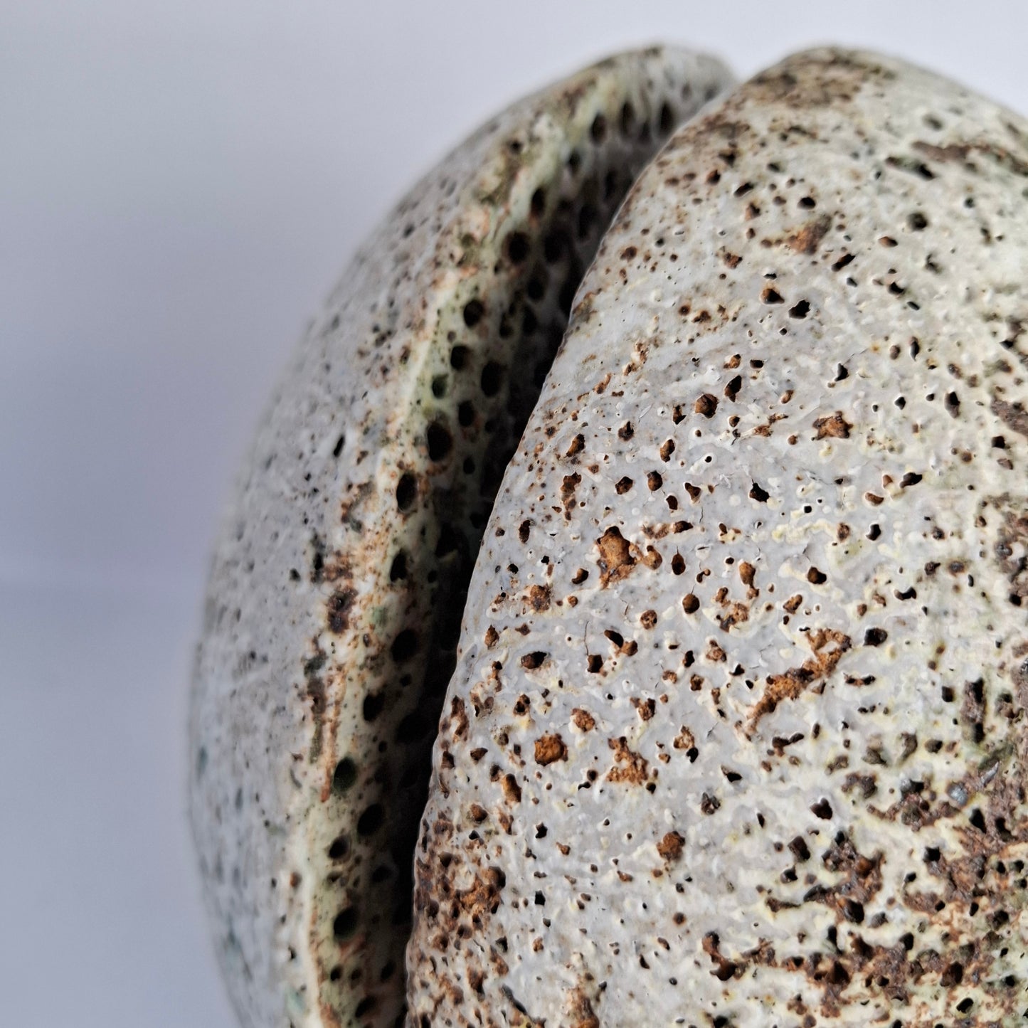 Split sphere form by Alan Wallwork, own studio, England. 2000s.