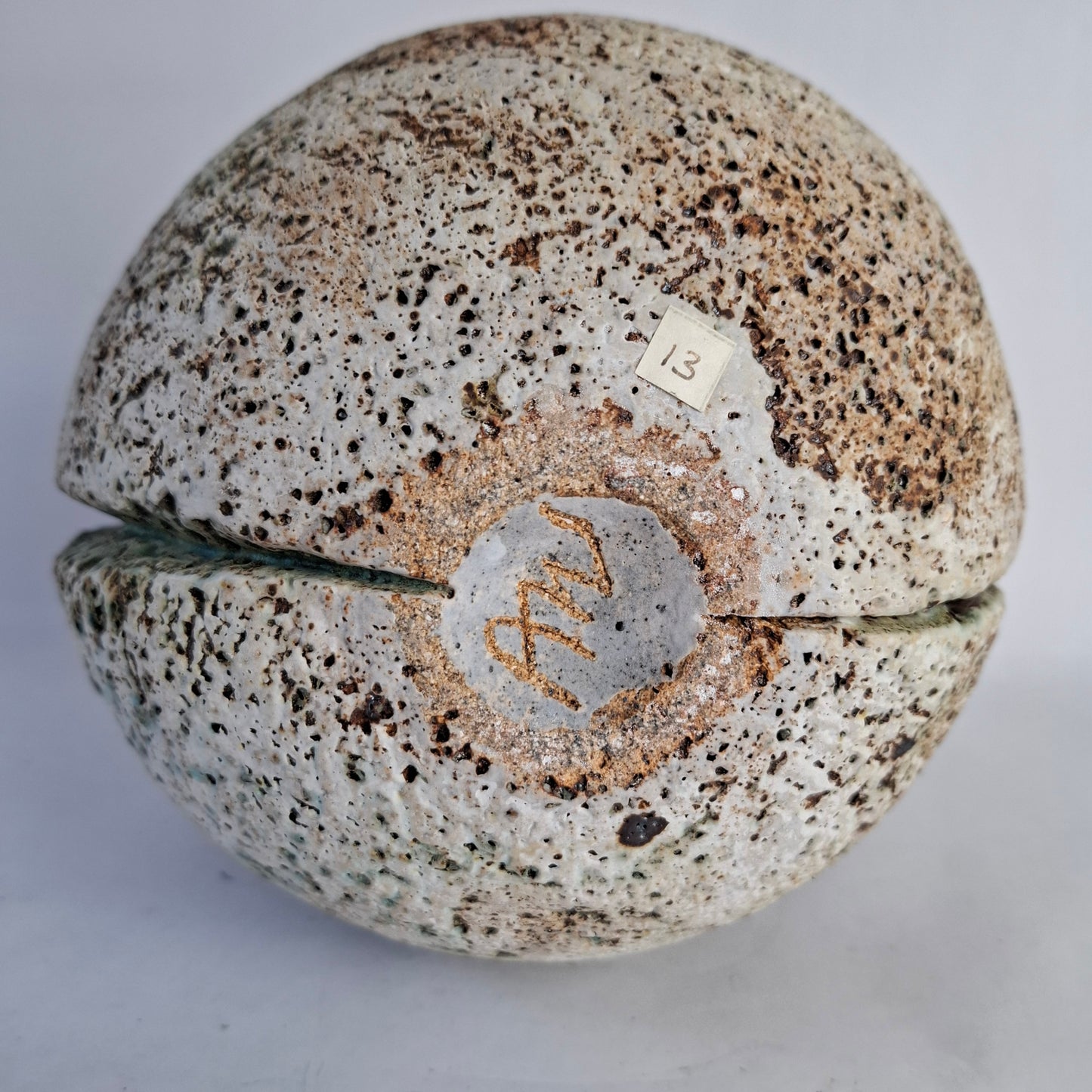 Split sphere form by Alan Wallwork, own studio, England. 2000s.