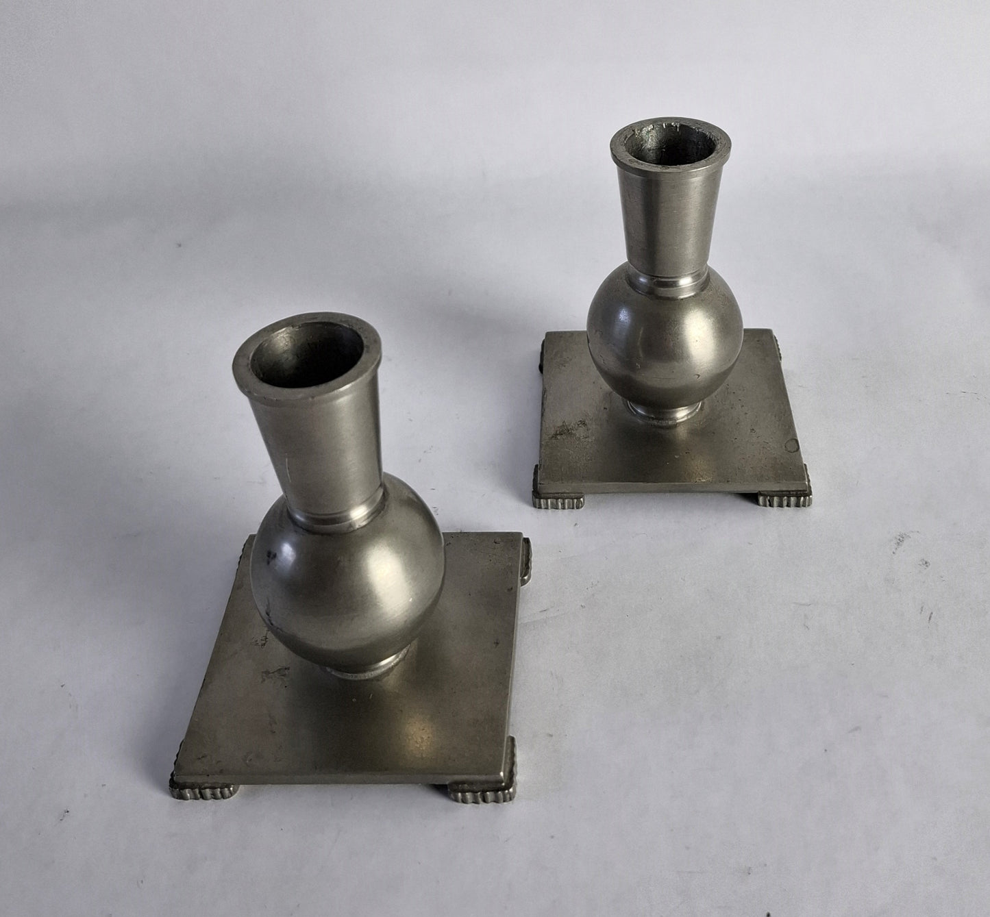 Swedish Grace candlesticks in pewter. 1934.