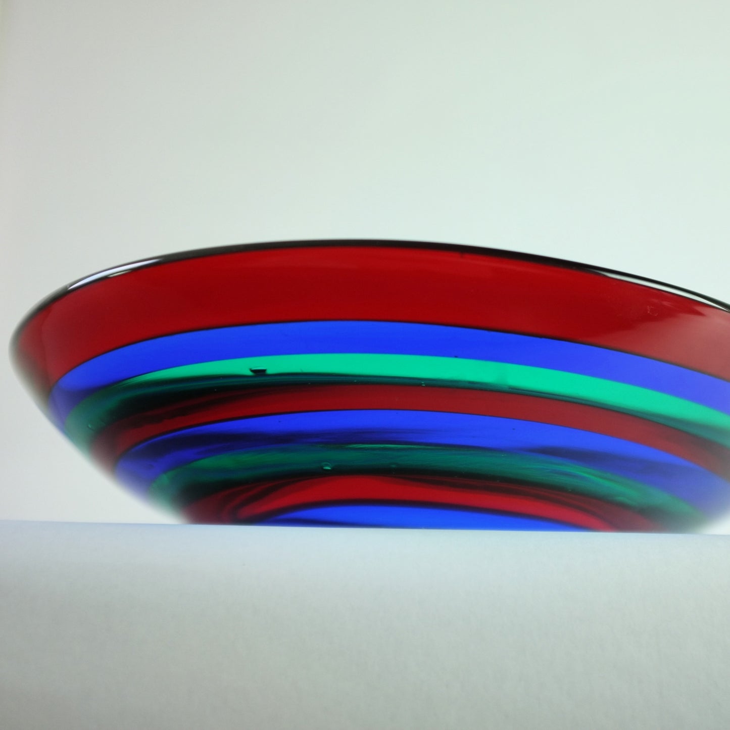 Large bowl by Fulvio Bianconi for IVR Mazzega, Murano. 1960s.