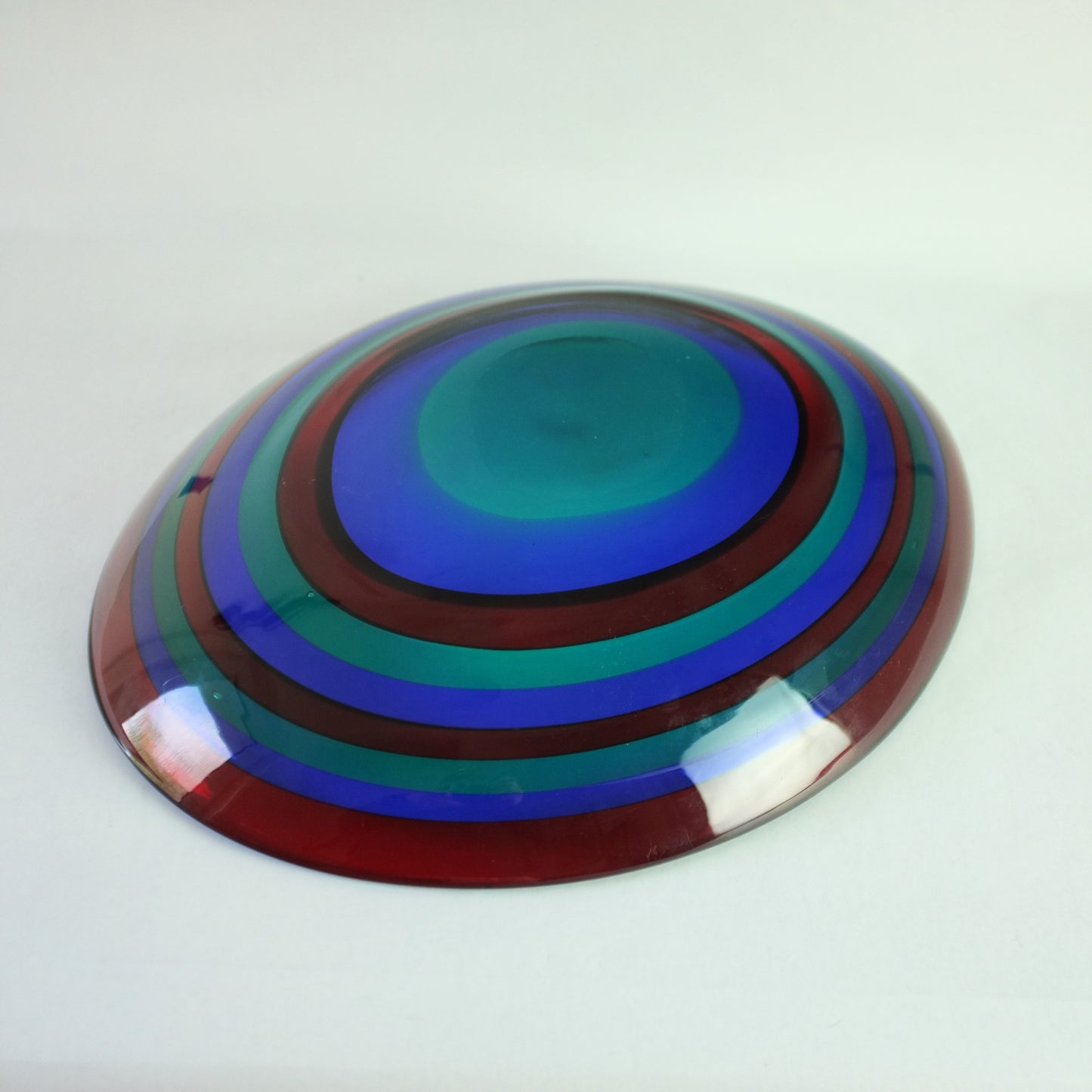 Large bowl by Fulvio Bianconi for IVR Mazzega, Murano. 1960s.