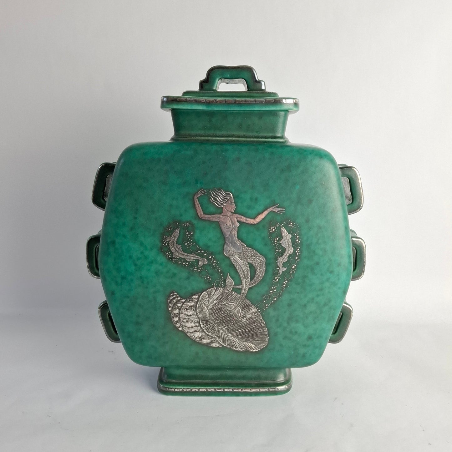 Argenta urn by Wilhelm Kage for Gustavsberg, Sweden. 1949.