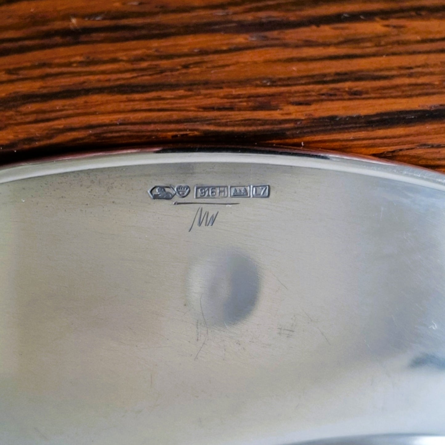 Silver dish by Tapio Wirkkala for Kultakeskus, Finland. 1964.