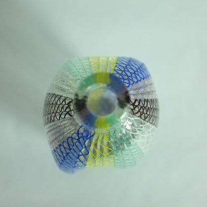 Seltene Flaschenvase, entworfen von Dino Martens für Aureliano Toso, Murano, Italien. 1957.
