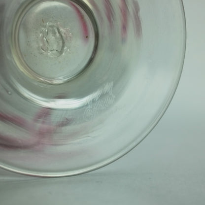 Seltene Vase mit Palmblattmotiv von Carlo Scarpa für MVM Cappellin, Murano, Venedig. 1927.