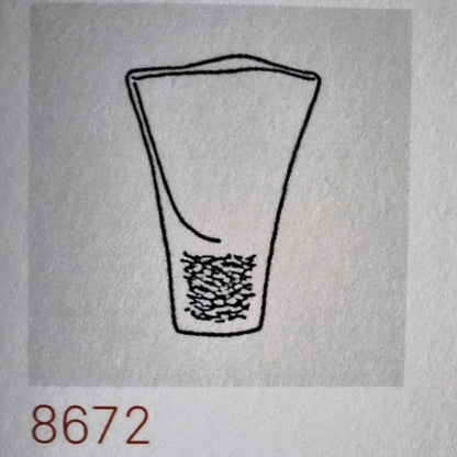 Seltene Vase aus der Serie „Grovigli“ von Toni Zuccheri für Venini, Murano, Italien. 1964.