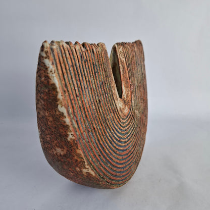 Vase in Scheibenform von Alan Wallwork, eigenes Studio. England. 2000er Jahre.