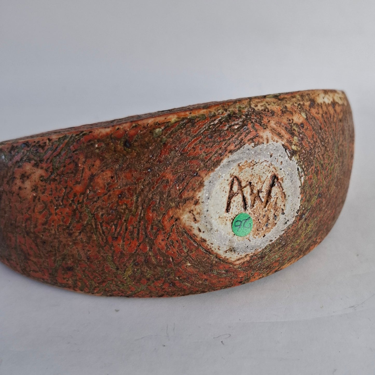 Vase in Scheibenform von Alan Wallwork, eigenes Studio. England. 2000er Jahre.