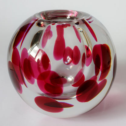 Einzigartige Vase von Vicke Lindstrand für Kosta, Schweden. 1950er Jahre.