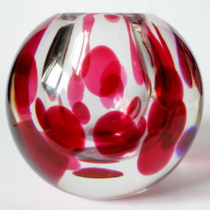 Einzigartige Vase von Vicke Lindstrand für Kosta, Schweden. 1950er Jahre.